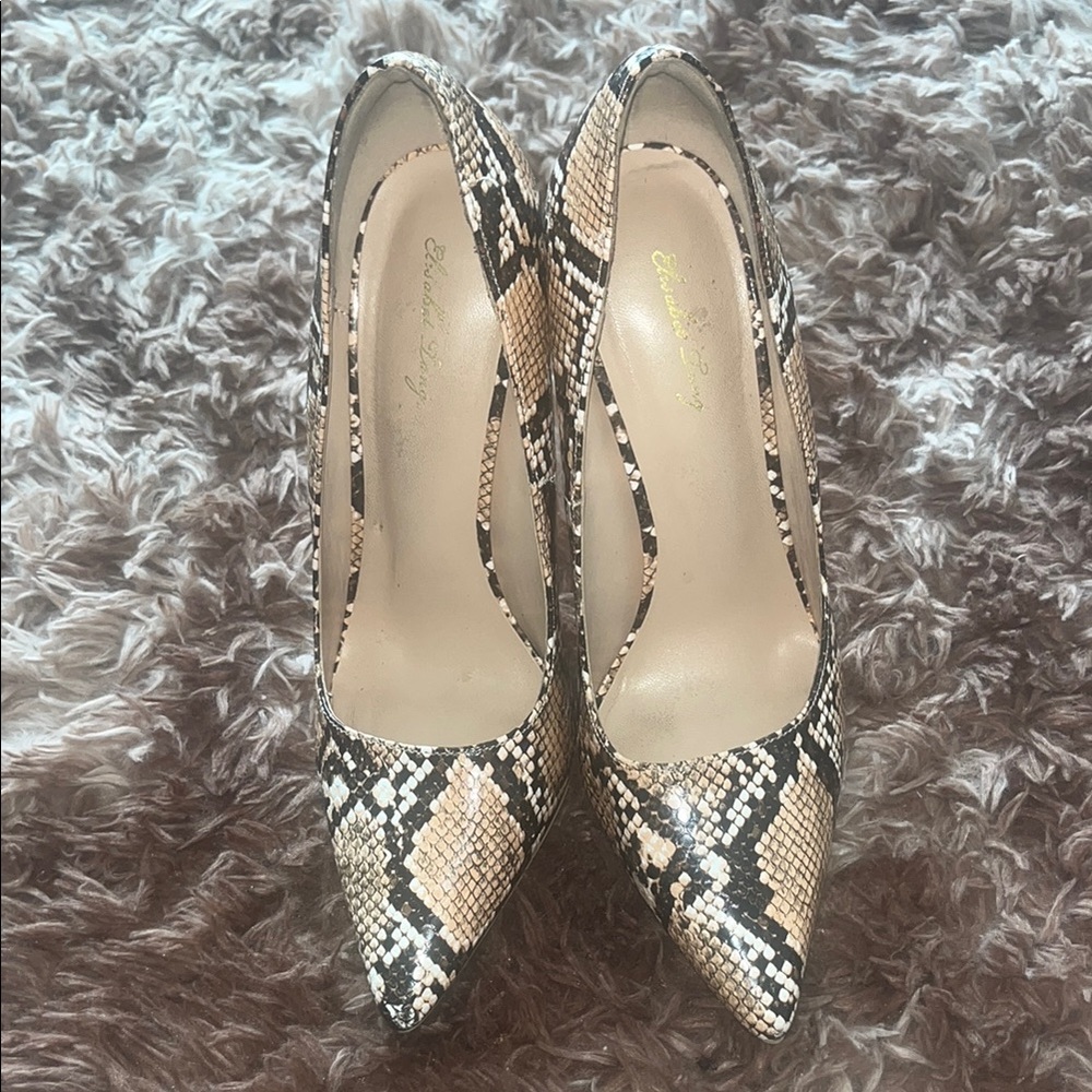 Elisabeth Tang Snakeskin Patterned Women's Pumps